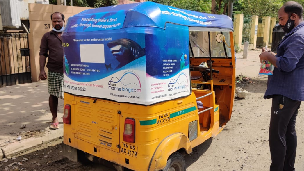 Auto-rickshaw branding campaign