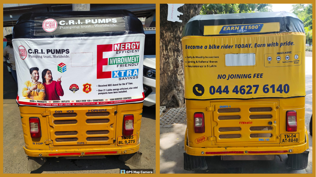 Vehicle wrap advertisement